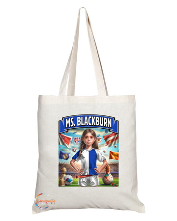 TB1662 Ms Reading Footie Fan Lady Girl Tote Bag - Eco-Friendly, Stylish, Long Handled, Perfect Novelty Gift by