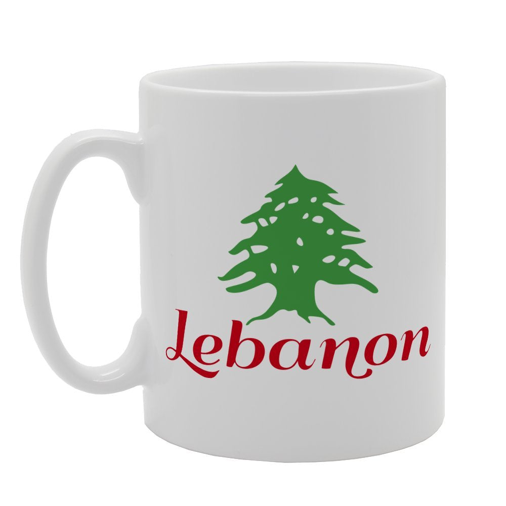 Lebanon Green Tree   Printed Tea Coffee Ceramic  Mg1568 - Funny Printed Coffee Mug - Great Gift Idea