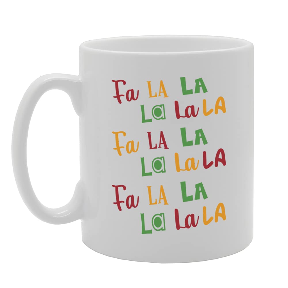 Fa La La La La Tea   Printed Tea Coffee Ceramic  Mg5448 - Funny Printed Coffee Mug - Great Gift Idea