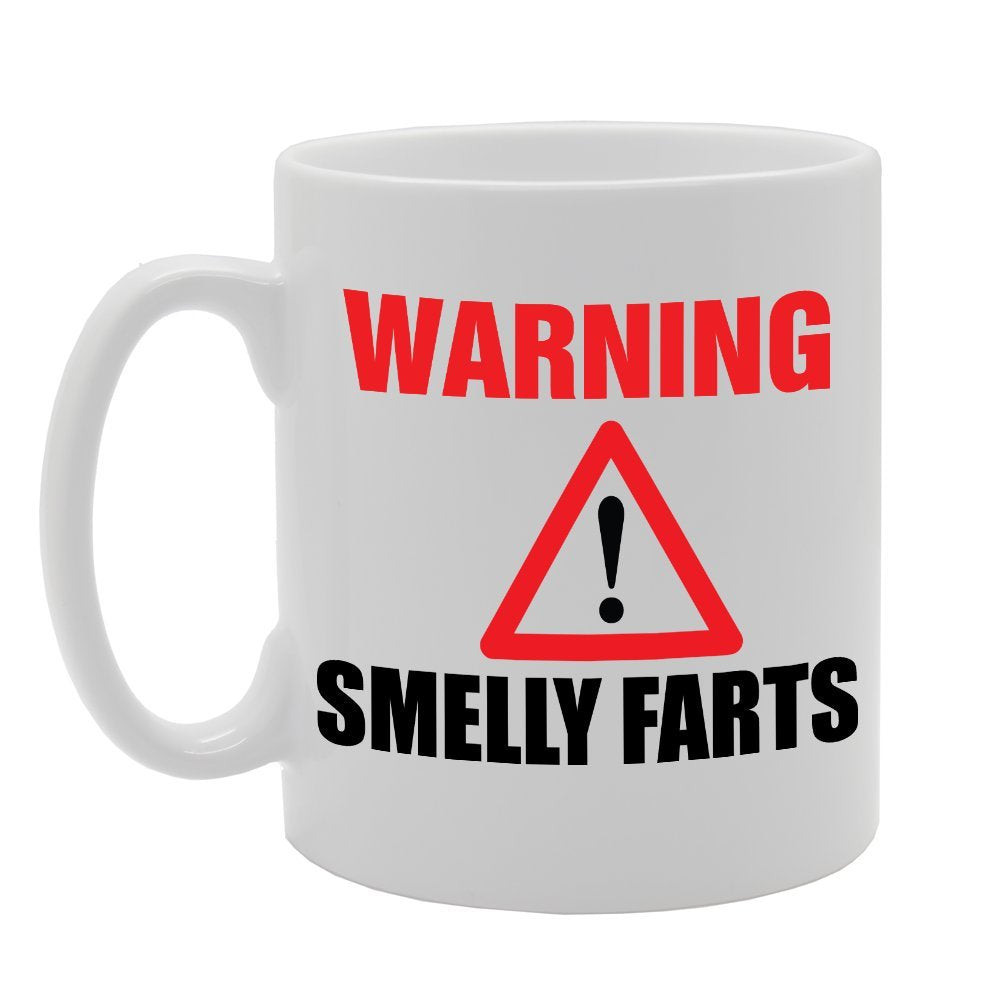 Warning Smelly Farts   Printed Tea Coffee Ceramic  Mg2306 - Funny Printed Coffee Mug - Great Gift Idea