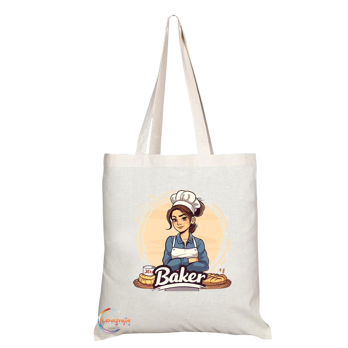 TB1720 Mrs Baking Tote Bag - Ideal for Bakers, Pastry Chefs, Baking Enthusiasts - Sustainable, Stylish, Long Handled, Durable and Reusable