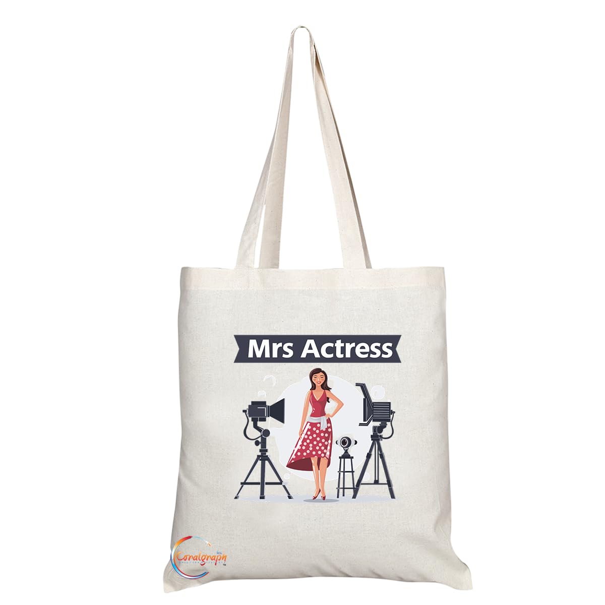 TB1792 Mrs Actor Tote Bag - Great for Female Actors, Theater Enthusiasts, Film Buffs - Sustainable, Stylish, Long Handled, Durable and Reusable