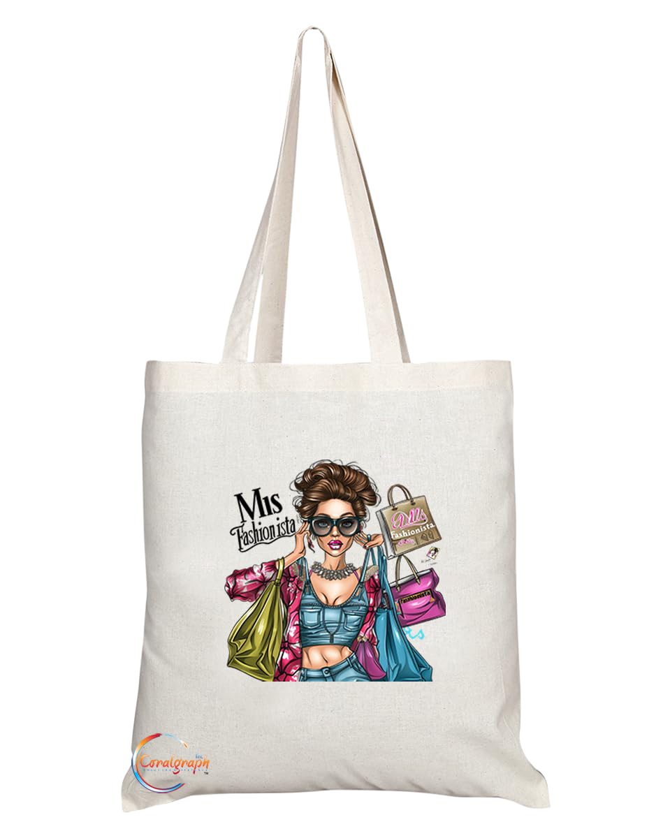 TB1978 Ms Fashionista Tote Bag - Ideal for Fashion Enthusiasts, Style Icons, and Trendsetters - Tote Bag with Stylish Design