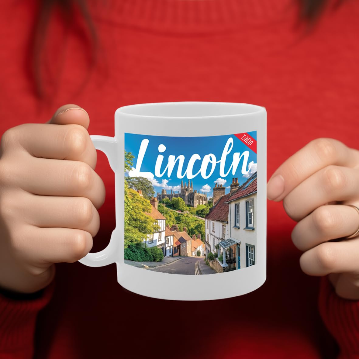 Printed Coffee Ceramic  Featuring Cities And Landmarks In United Kingdom (Loln) - Funny Printed Coffee Mug - Great Gift Idea