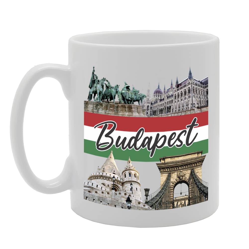 Budapest Hungary - A   Printed Tea Coffee Ceramic  Mg5721 - Funny Printed Coffee Mug - Great Gift Idea