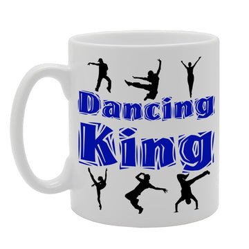 Dancing King/Dancing Moves   Printed Tea Coffee Ceramic  Mg219 - Funny Printed Coffee Mug - Great Gift Idea