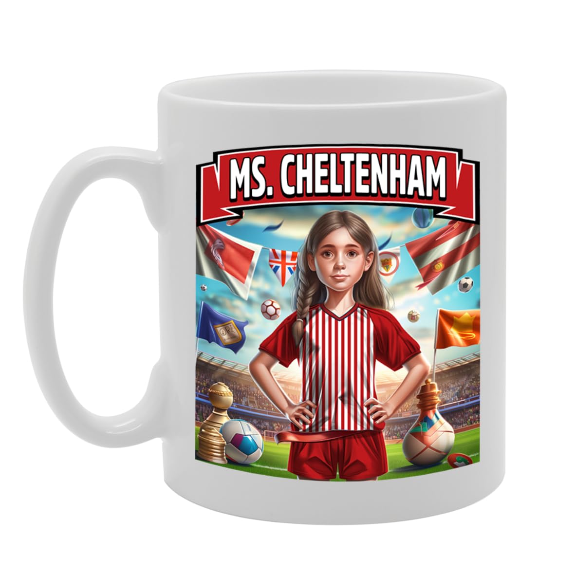Ms Cheltenham   Printed Tea Coffee Ceramic  For Footie Fan Ladies Girls Mg6384 - Funny Printed Coffee Mug - Great Gift Idea