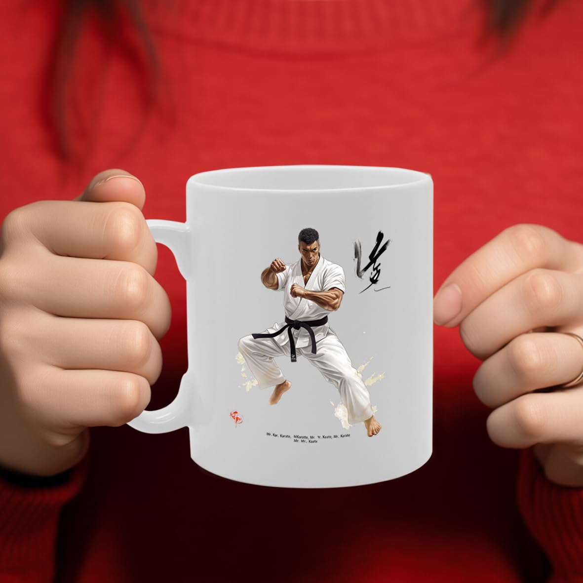 11Oz Ceramic  Featuring Popular Sports Designs From Around The World – Ideal For Sports Fans And Enthusiasts (Karate Mg6564) - Funny Printed Coffee Mug - Great Gift Idea