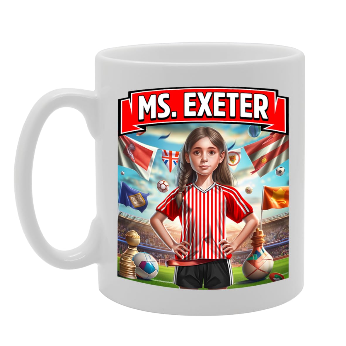 Ms Exeter   Printed Tea Coffee Ceramic  For Footie Fan Ladies Girls Mg6384 - Funny Printed Coffee Mug - Great Gift Idea