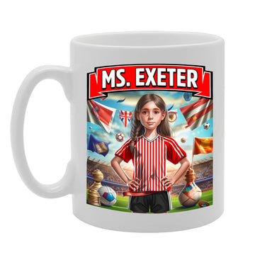 Ms Exeter   Printed Tea Coffee Ceramic  For Footie Fan Ladies Girls Mg6384 - Funny Printed Coffee Mug - Great Gift Idea