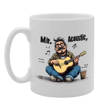 Mr Acoustic Mg6539   Printed Tea Coffee Ceramic - Funny Printed Coffee Mug - Great Gift Idea