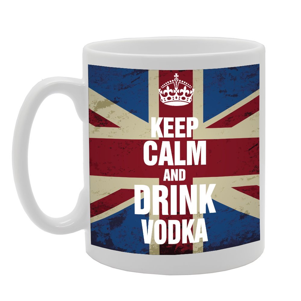 Keep Calm And Drink Vodka   Printed Tea Coffee Ceramic  Mg2340 - Funny Printed Coffee Mug - Great Gift Idea