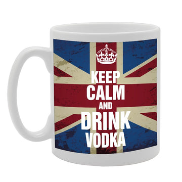 Keep Calm And Drink Vodka   Printed Tea Coffee Ceramic  Mg2340 - Funny Printed Coffee Mug - Great Gift Idea