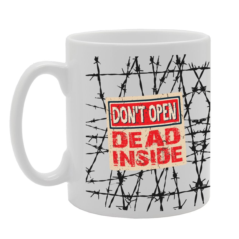 Don'T Open Dead Inside   Printed Tea Coffee Ceramic  Mg2287 - Funny Printed Coffee Mug - Great Gift Idea