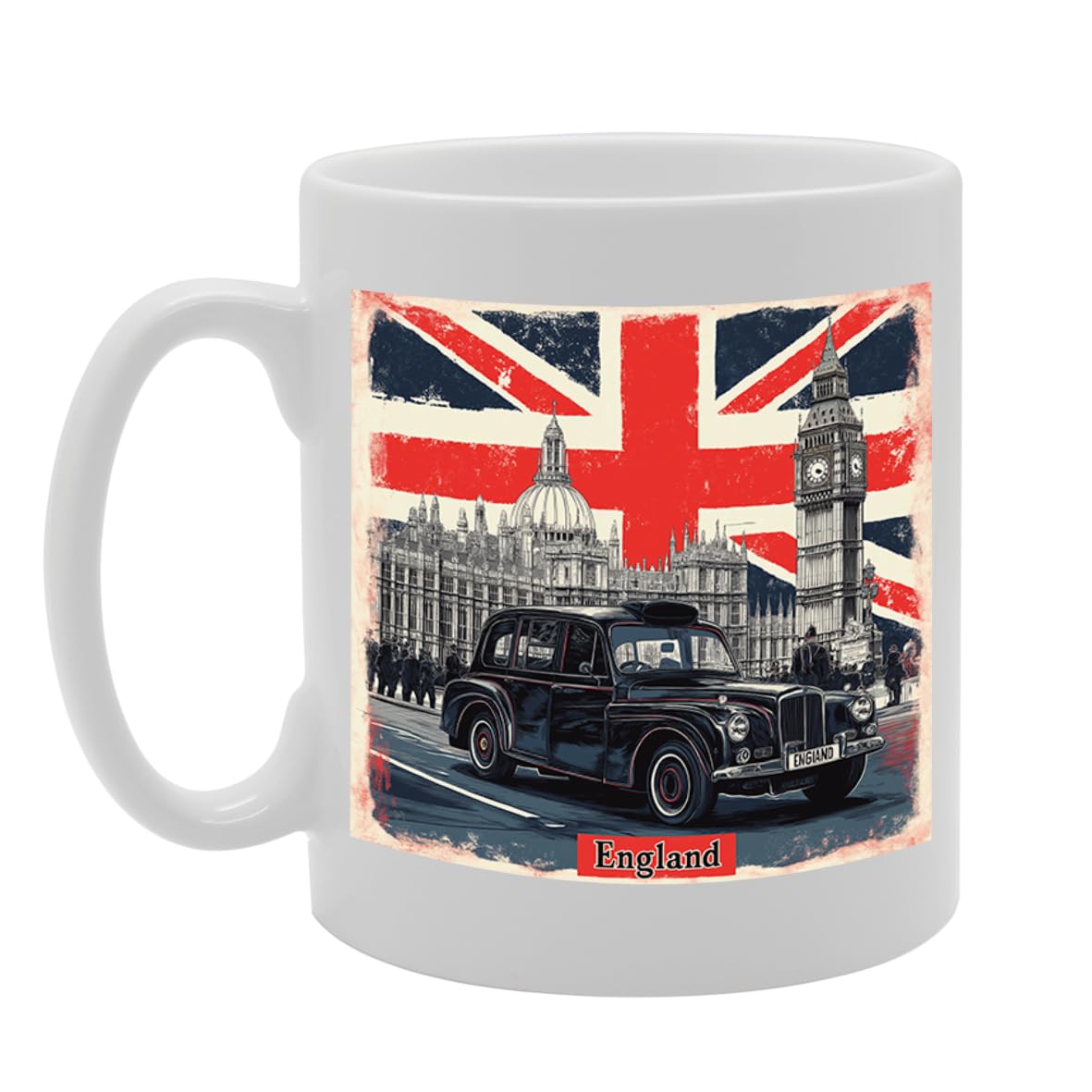 -   Printed Coffee Ceramic  Featuring Great Britain 4 Design (England 3) Mg6431 - Funny Printed Coffee Mug - Great Gift Idea