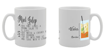 Mint Julep Cocktail Recipe Drink Bar   Printed Ceramic Tea Coffee  Mg067 - Funny Printed Coffee Mug - Great Gift Idea