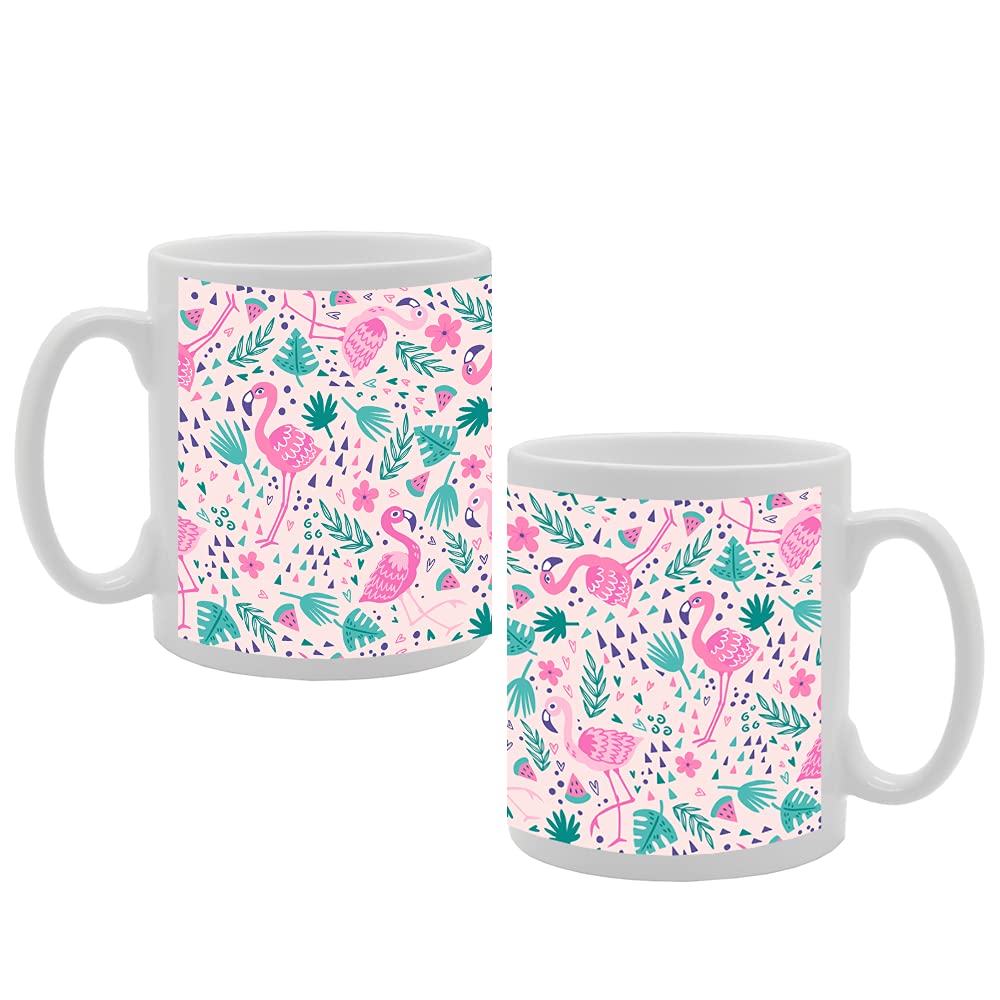 Flamingo   Printed Tea Coffee Ceramic  Mg5246 - Funny Printed Coffee Mug - Great Gift Idea