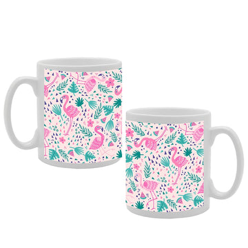 Flamingo   Printed Tea Coffee Ceramic  Mg5246 - Funny Printed Coffee Mug - Great Gift Idea