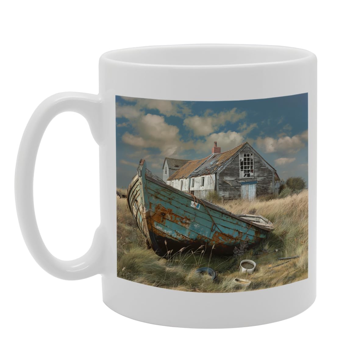 Printed Coffee Ceramic  Featuring Cities And Landmarks In United Kingdom (Norfolk) - Funny Printed Coffee Mug - Great Gift Idea