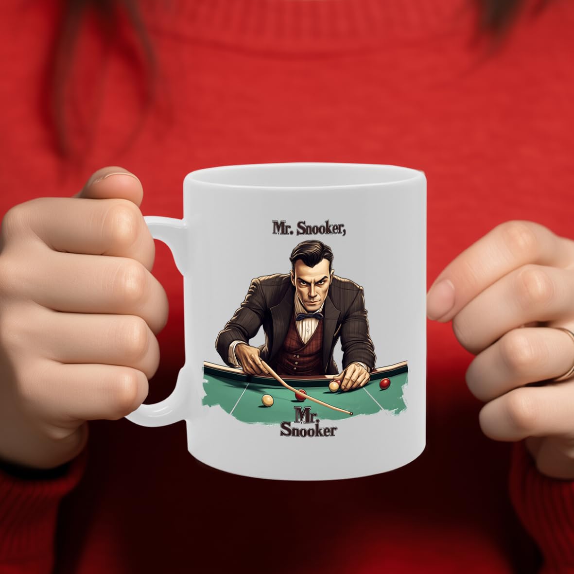11Oz Ceramic  Featuring Popular Sports Designs From Around The World – Ideal For Sports Fans And Enthusiasts (Snooker Mg6571) - Funny Printed Coffee Mug - Great Gift Idea