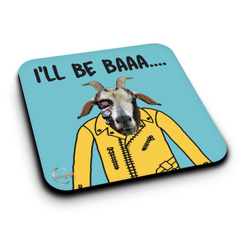 ER291 I'll Be Baaa.... Novelty Present Gift Printed MDF Wooden Coaster
