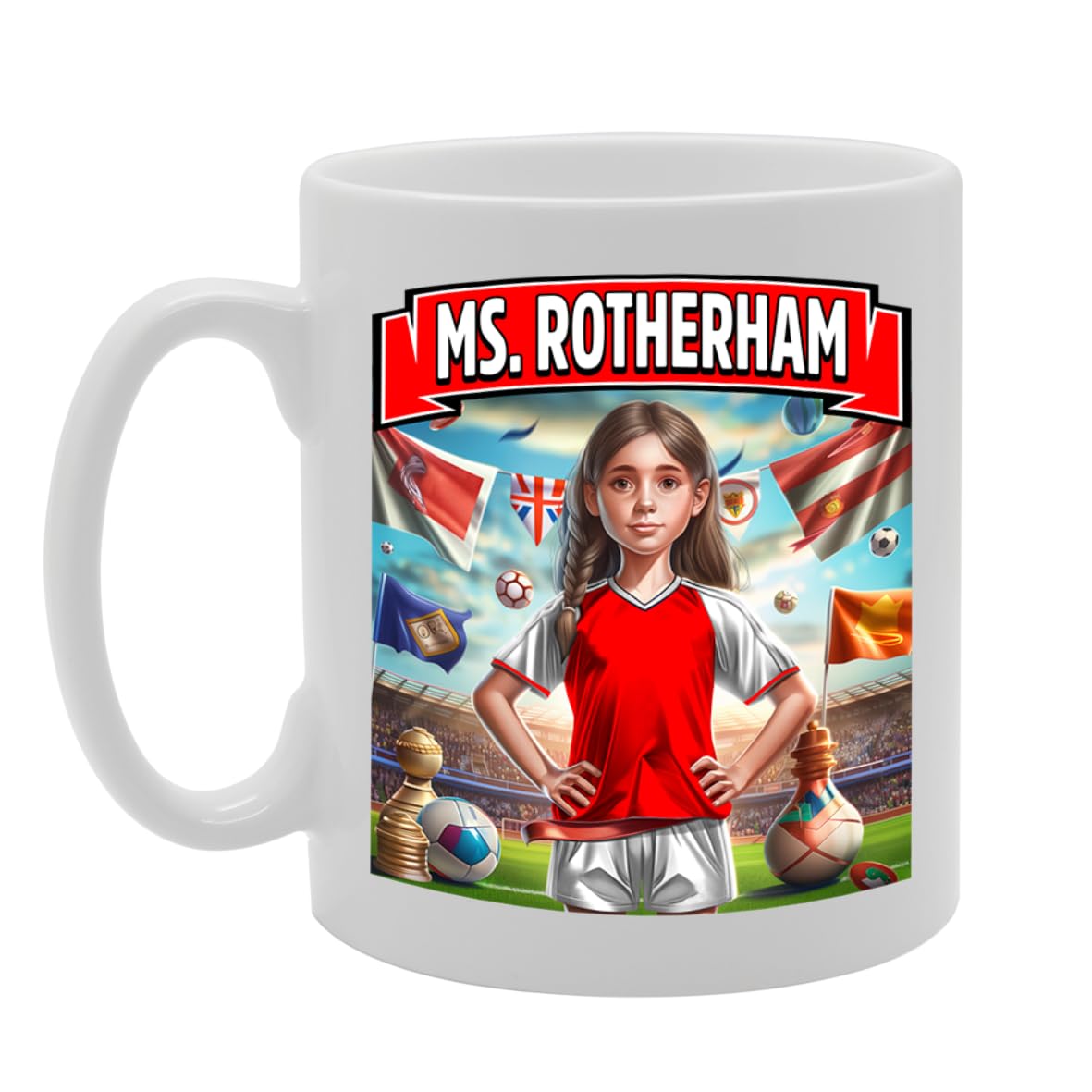 Ms Rotherham   Printed Tea Coffee Ceramic  For Footie Fan Ladies Girls Mg6384 - Funny Printed Coffee Mug - Great Gift Idea