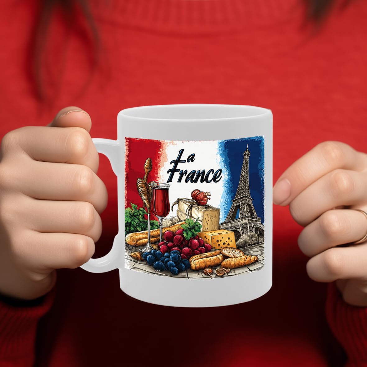 Paris France Themed  Selection (La France) - Funny Printed Coffee Mug - Great Gift Idea