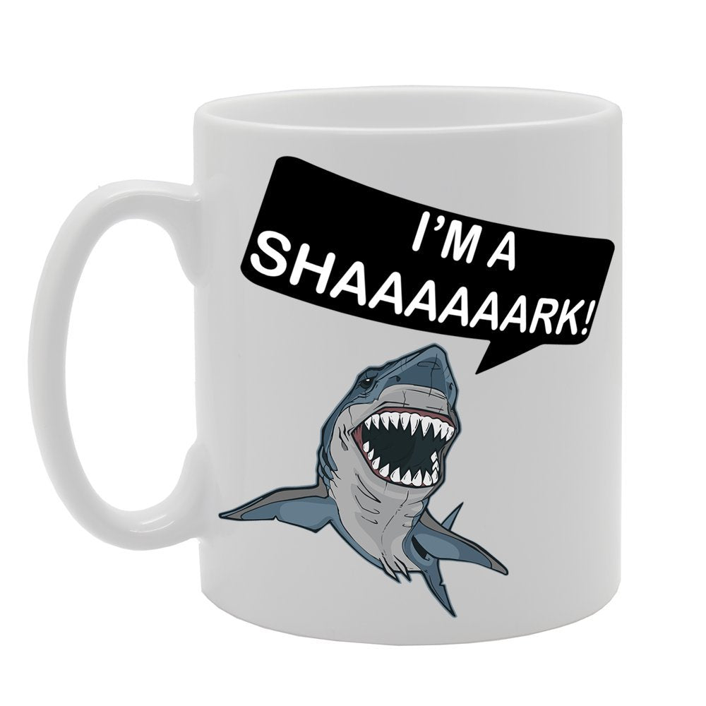 I'M A Shaark   Printed Tea Coffee Ceramic  Mg341 - Funny Printed Coffee Mug - Great Gift Idea