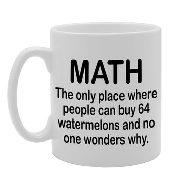 Math The Only Place Where People Can Buy 64   Printed Tea Coffee Ceramic  Mg1178 - Funny Printed Coffee Mug - Great Gift Idea