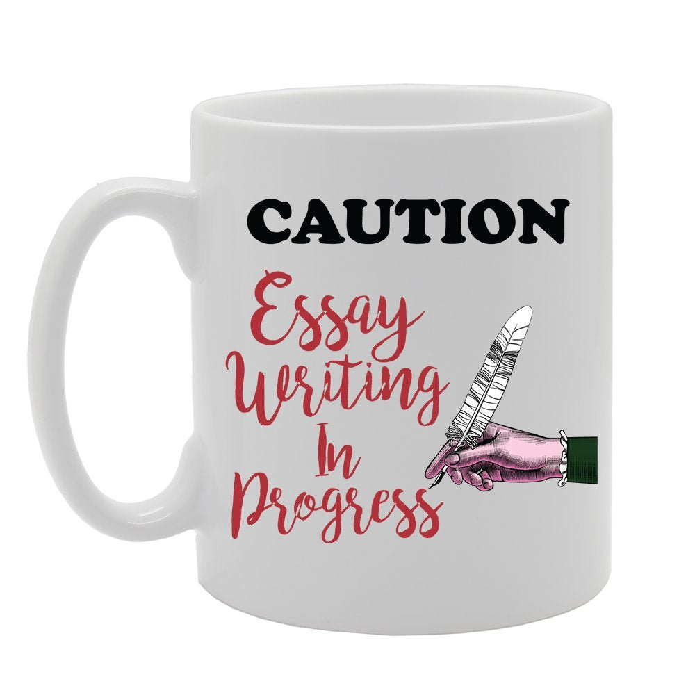 Caution Easy Writing In Progress   Printed Tea Coffee Ceramic  Mg2394 - Funny Printed Coffee Mug - Great Gift Idea