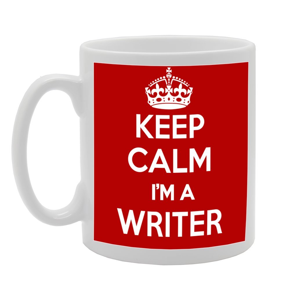 Keep Calm I'M A Writer   Printed Tea Coffee Ceramic  Mg1021 - Funny Printed Coffee Mug - Great Gift Idea