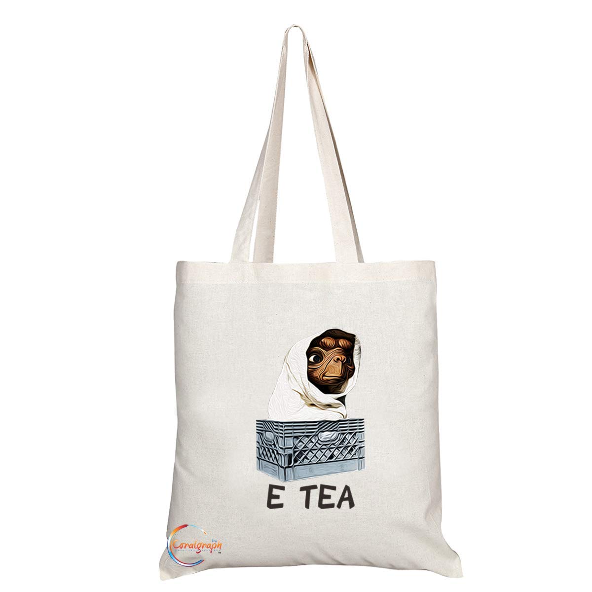 TB684 E TEA Novelty Present Gift Printed Eco-Friendly Stylish Long Handled Tote Shoulder Bag