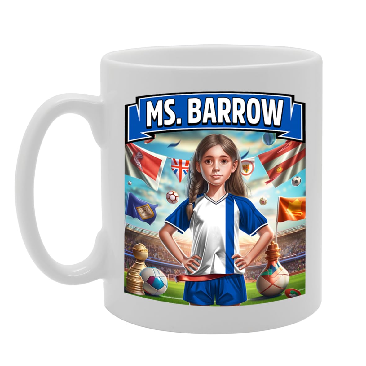 Ms Barrow   Printed Tea Coffee Ceramic  For Footie Fan Ladies Girls Mg6384 - Funny Printed Coffee Mug - Great Gift Idea