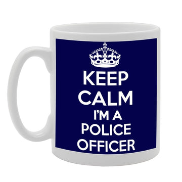 Keep Calm I'M A Police Officer   Printed Tea Coffee Ceramic  Mg1024 - Funny Printed Coffee Mug - Great Gift Idea