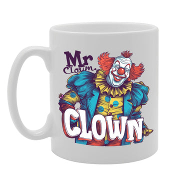 Mr Clown Souvenir  – Depicting A Cheerful Clown With Classic Circus Elements – Memory Keepsake For Circus And Entertainment Fans – Mr Clown Memorabilia Mg6254 - Funny Printed Coffee Mug - Great Gift Idea