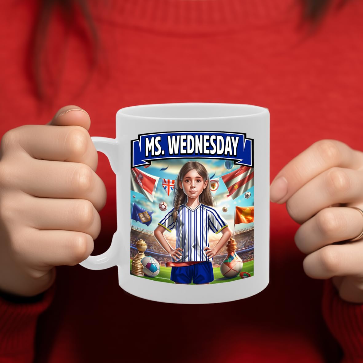 Ms Sheffield   Printed Tea Coffee Ceramic  For Footie Fan Ladies Girls Mg6384 - Funny Printed Coffee Mug - Great Gift Idea