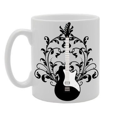 Designer Guitar/Guitar Lovers/Guitar Fans   Printed Tea Coffee Ceramic  Mg230 - Funny Printed Coffee Mug - Great Gift Idea
