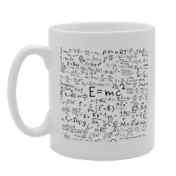 E Equal To Mc Square Illustration Board   Printed Tea Coffee Ceramic  Mg2584 - Funny Printed Coffee Mug - Great Gift Idea