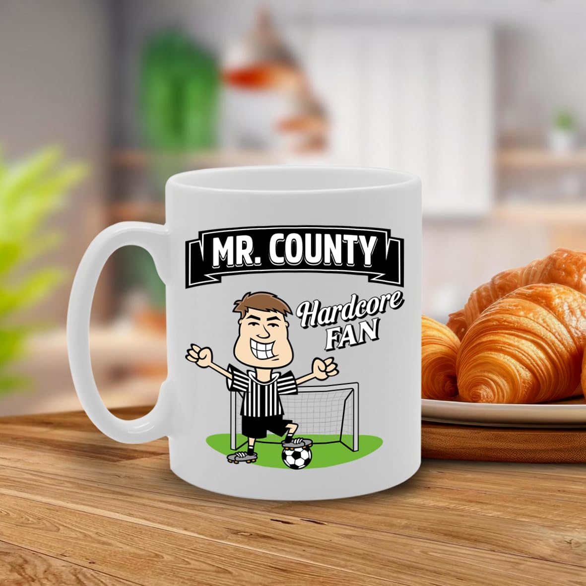 Mr County Hardcore Fan   Printed Tea Coffee Ceramic  Mg5886 - Funny Printed Coffee Mug - Great Gift Idea