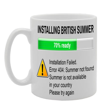 Installing British Summer/Funny   Printed Tea Coffee Ceramic  Mg531 - Funny Printed Coffee Mug - Great Gift Idea