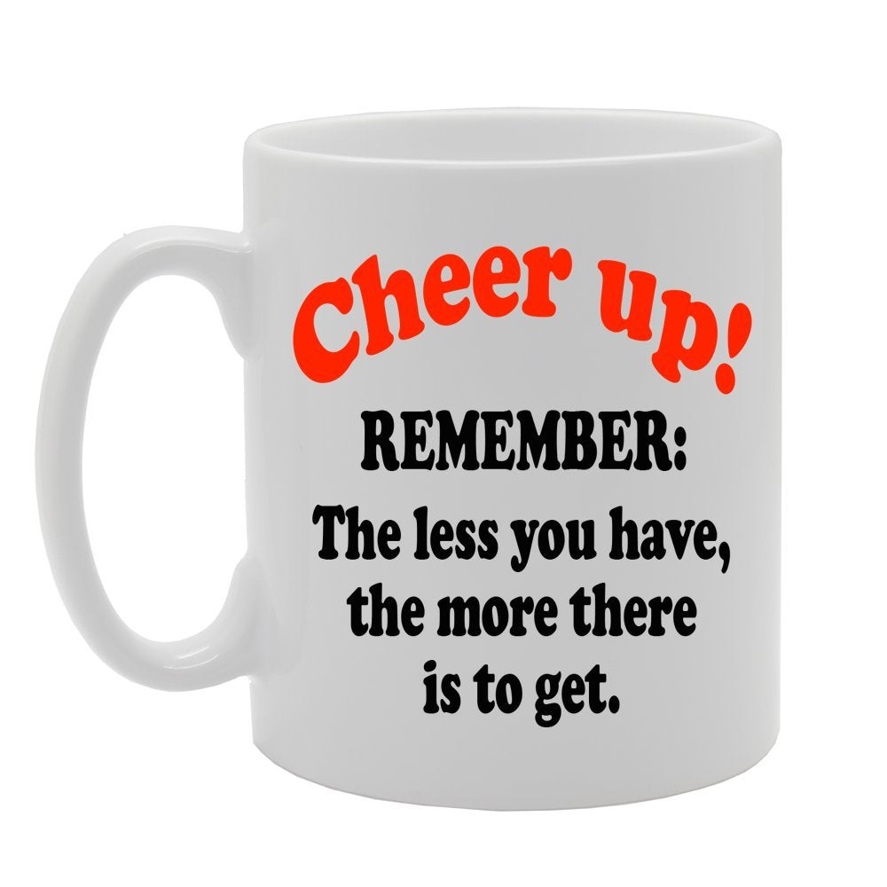 Cheer Up   Printed Ceramic Tea Coffee  Mg019 - Funny Printed Coffee Mug - Great Gift Idea