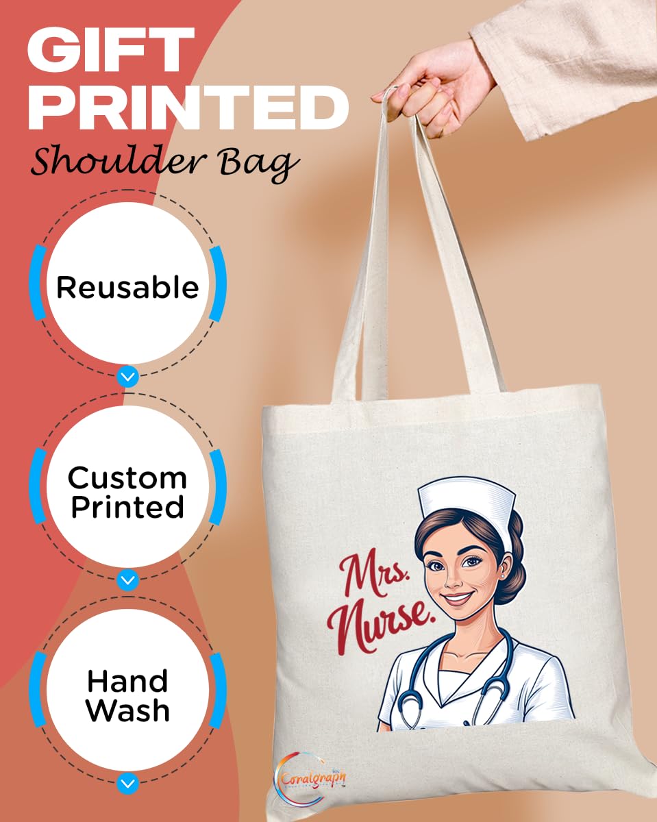 TB1772 Mr Nurse Tote Bag - Great for Male Nurses, Healthcare Workers, Medical Staff - Sustainable, Stylish, Long Handled, Durable and Reusable