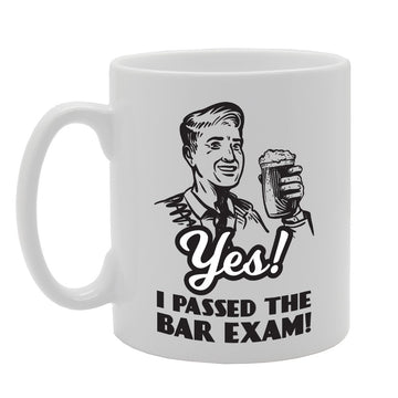 Yes I Passed The Bar Exam   Printed Tea Coffee Ceramic  Mg3682 - Funny Printed Coffee Mug - Great Gift Idea
