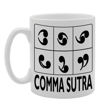 Comma Sutra Kamasutra Kama Sutra Funny Positions   Printed Tea Coffee Ceramic  Mg215 - Funny Printed Coffee Mug - Great Gift Idea