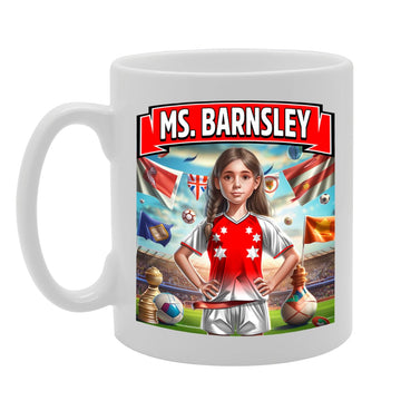 Barnsley   Printed Tea Coffee Ceramic  For Footie Fan Ladies Girls Mg6384 - Funny Printed Coffee Mug - Great Gift Idea