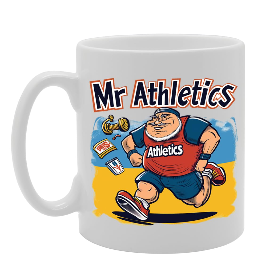 Mr Athletics  - Designed For Athletes, Sports Enthusiasts, Fitness Fans, Durable Ceramic, Dishwasher Safe, Celebrates Athletic Excellence Mg6029 - Funny Printed Coffee Mug - Great Gift Idea