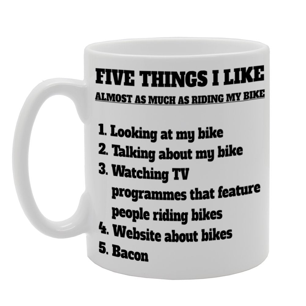 Five Things I Like   Printed Tea Coffee Ceramic  Mg1006 - Funny Printed Coffee Mug - Great Gift Idea
