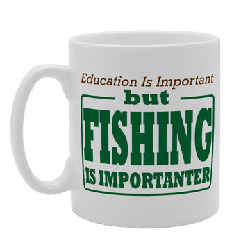 Education Is Important But Tennis Is Importanter   Printed Tea Coffee Ceramic  Mg1831 - Funny Printed Coffee Mug - Great Gift Idea