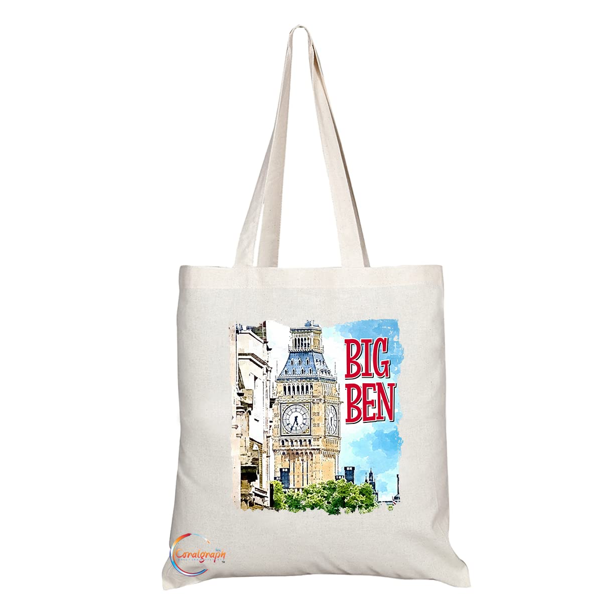 TB1517 London Big Ben Novelty Present Gift Printed Tourist Tote Shoulder Souvenir Gift Bag
