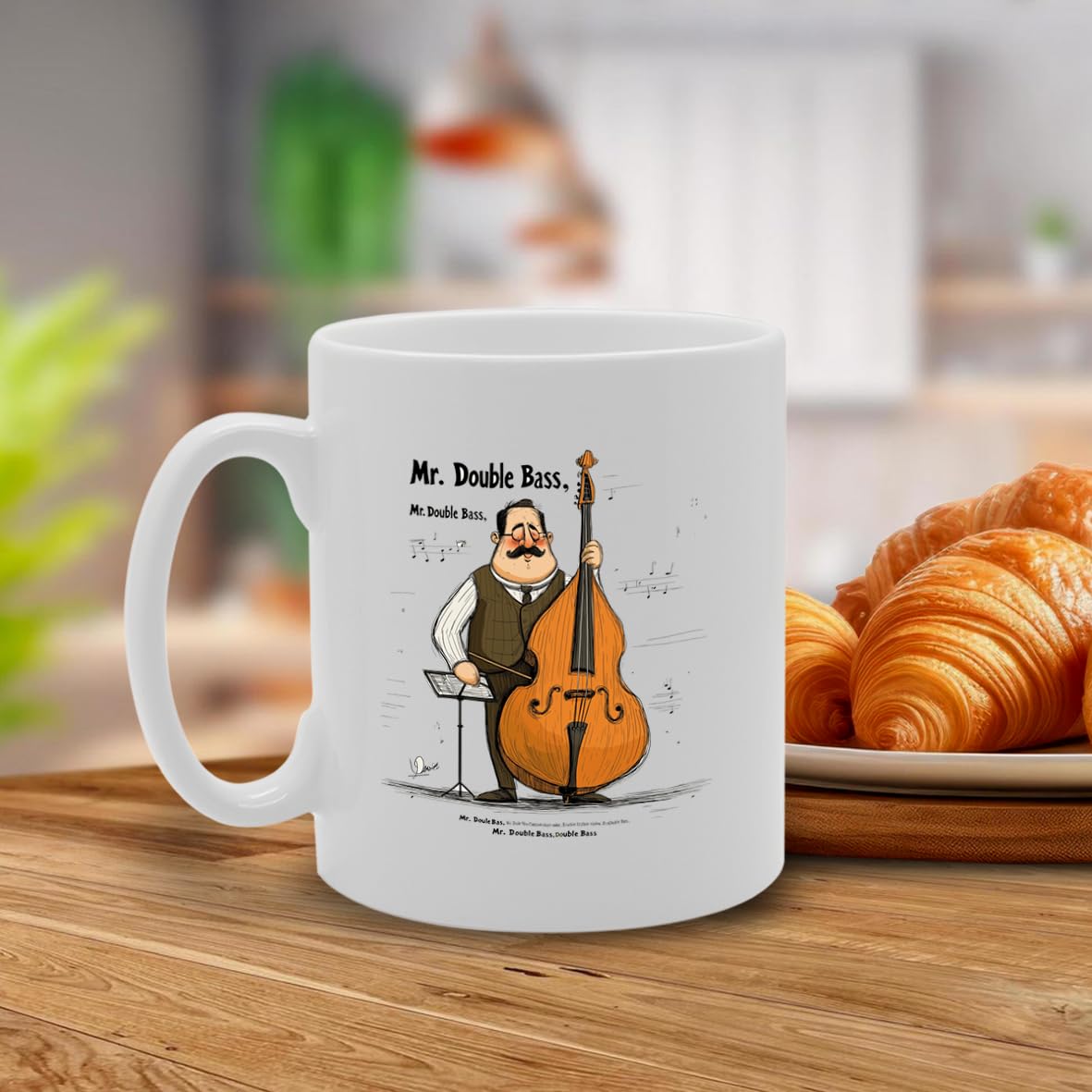 11Oz Ceramic  Mg6550 Featuring Mr Conga – For Musicians And Music Lovers - Funny Printed Coffee Mug - Great Gift Idea